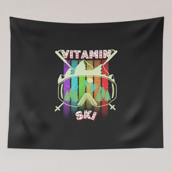 Item preview, Cool Funny Vintage Retro Ski Quote - Vitamin Ski designed and sold by laiwole.