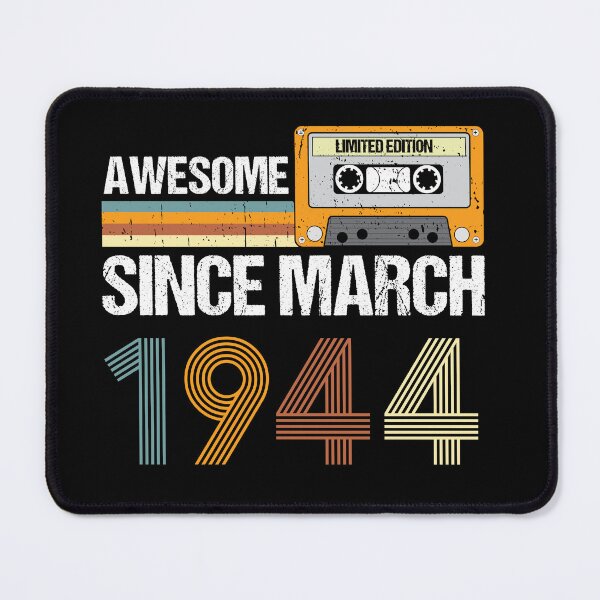 Item preview, Awesome Since March 1944 | 79th Birthday Gifts | 79 Years Old Gifts designed and sold by AMINE  ★★★★★.