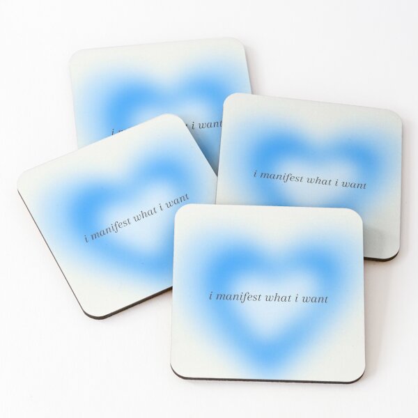 Item preview, i manifest what i want heart aura blue minimal trendy stylish  designed and sold by Anavrisss.
