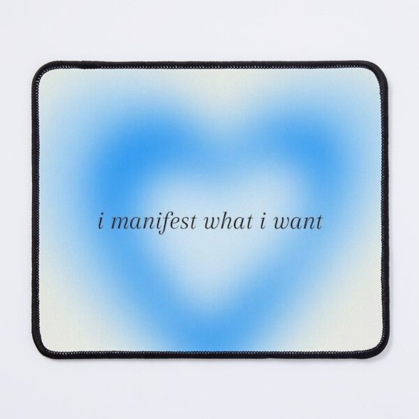 Item preview, i manifest what i want heart aura blue minimal trendy stylish designed and sold by Anavrisss.