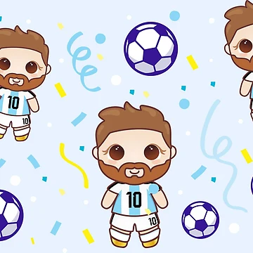 Artwork thumbnail, Football Player Pattern by Pligo