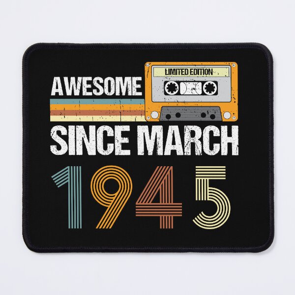 Item preview, Awesome Since March 1945 | 78th Birthday Gifts | 78 Years Old Gifts designed and sold by AMINE  ★★★★★.