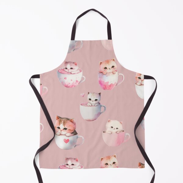 Item preview, Kittens in cups, Fluffy Cute Calico, White, Orange, Gray and White Tabby Cat Kittens in a Coffee Cup, My Cat is my Valentine, My Kitten is my Valentine, White Kitten Valentine designed and sold by Mumzy2many.
