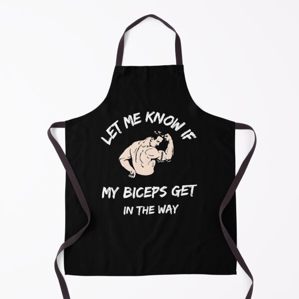Item preview, Let Me Know If My Biceps Get In Your Way - Bodybuilder - Funny Gym Quote designed and sold by ImagesDesigns.