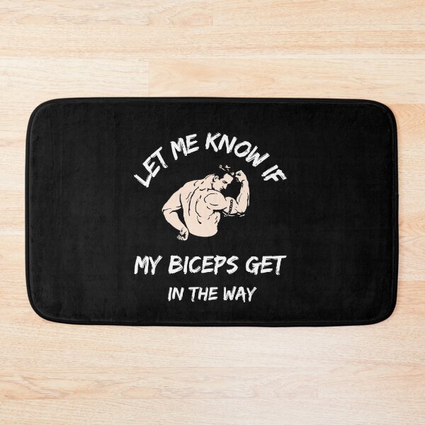 Item preview, Let Me Know If My Biceps Get In Your Way - Bodybuilder - Funny Gym Quote designed and sold by ImagesDesigns.
