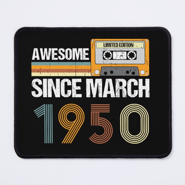 Item preview, Awesome Since March 1950 | 73th Birthday Gifts | 73 Years Old Gifts designed and sold by AMINE ★★★★★.