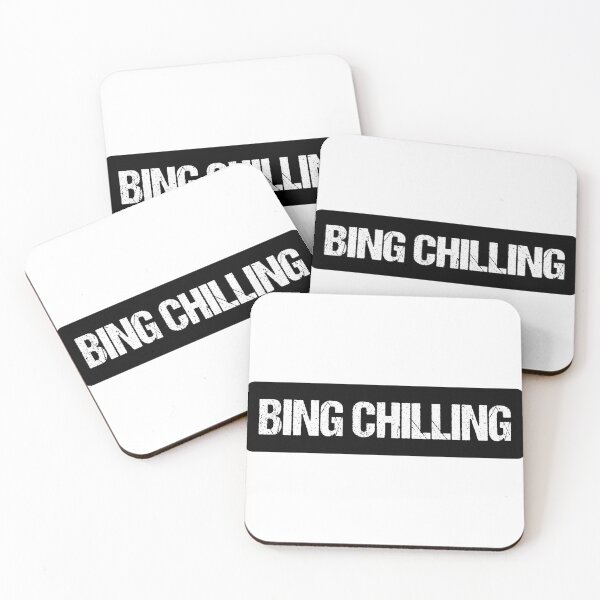 Item preview, Bing Chilling  | Funny Typography Statement Meme Quote designed and sold by AllYuNeed.