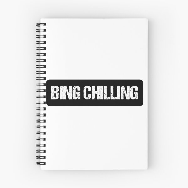 Item preview, Bing Chilling  | Funny Typography Statement Meme Quote designed and sold by AllYuNeed.