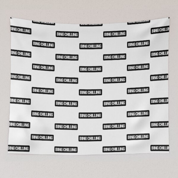 Item preview, Bing Chilling  | Funny Typography Statement Meme Quote designed and sold by AllYuNeed.