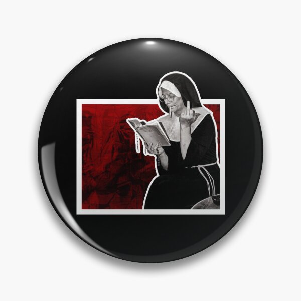 Item preview, Bad Nun Making Rude Gesture Digital Art designed and sold by Gogmagosh.