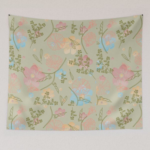 Item preview,  crazy flowers pattern  designed and sold by aimadbro.