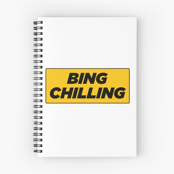 Item preview, Bing Chilling  | Funny Typography Statement Meme Quote designed and sold by AllYuNeed.