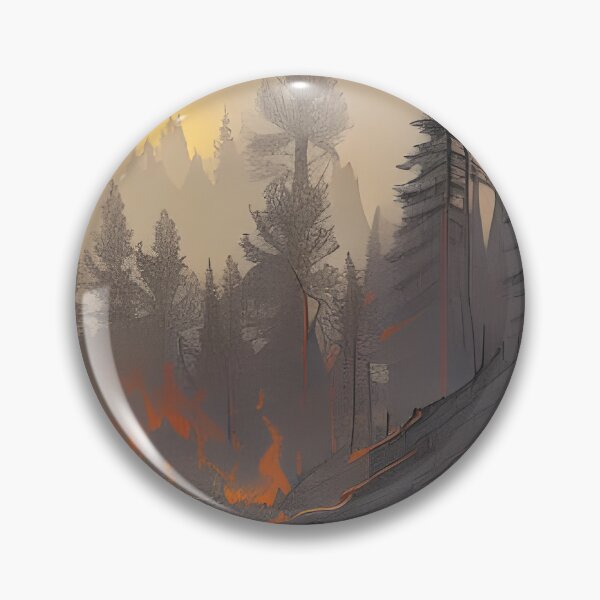 Artikelvorschau, Ash Forest, Tuschezeichnung, Ai Generated Art entworfen und verkauft von ACC .