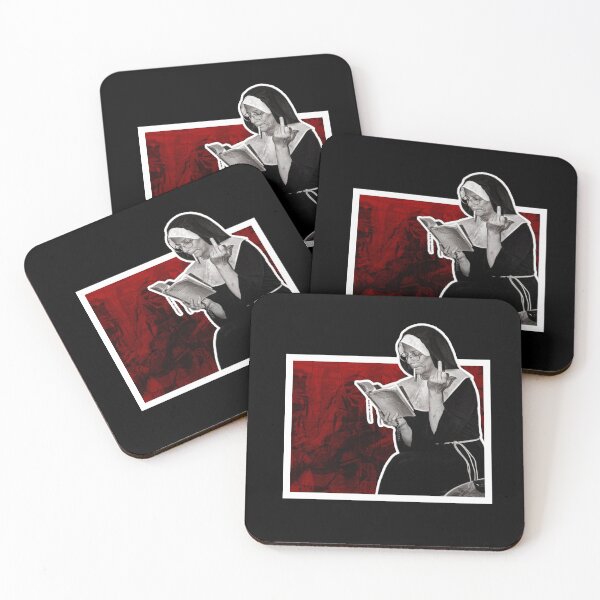 Item preview, Bad Nun Making Rude Gesture Digital Art designed and sold by Gogmagosh.