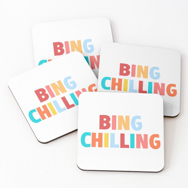 Item preview, Bing Chilling  | Funny Typography Statement Meme Quote designed and sold by AllYuNeed.