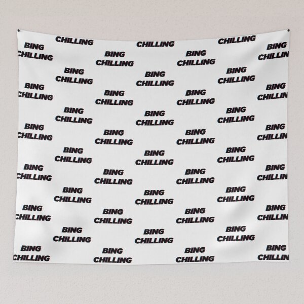 Item preview, Bing Chilling  | Funny Typography Statement Meme Quote designed and sold by AllYuNeed.