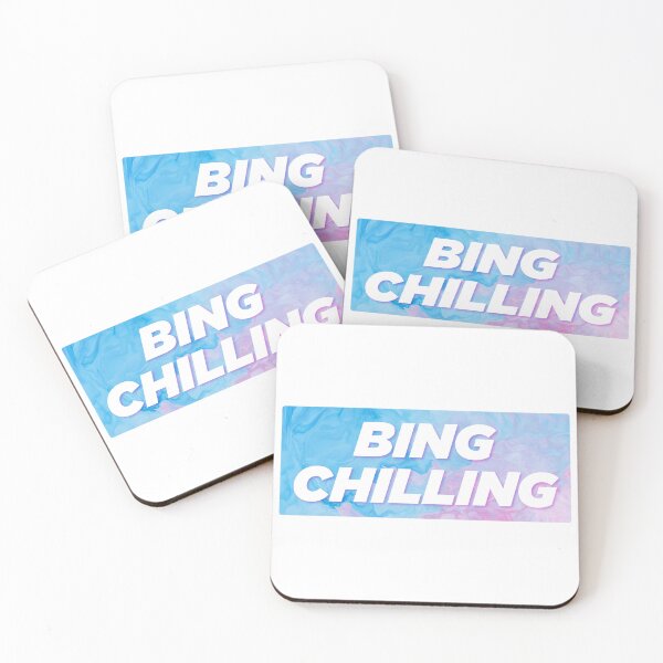 Item preview, Bing Chilling  | Funny Typography Statement Meme Quote designed and sold by AllYuNeed.