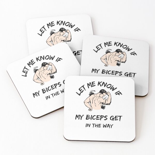 Item preview,  Let Me Know If My Biceps Get In Your Way - Bodybuilder - Funny Gym Quote designed and sold by ImagesDesigns.