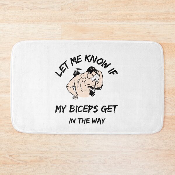 Item preview,  Let Me Know If My Biceps Get In Your Way - Bodybuilder - Funny Gym Quote designed and sold by ImagesDesigns.