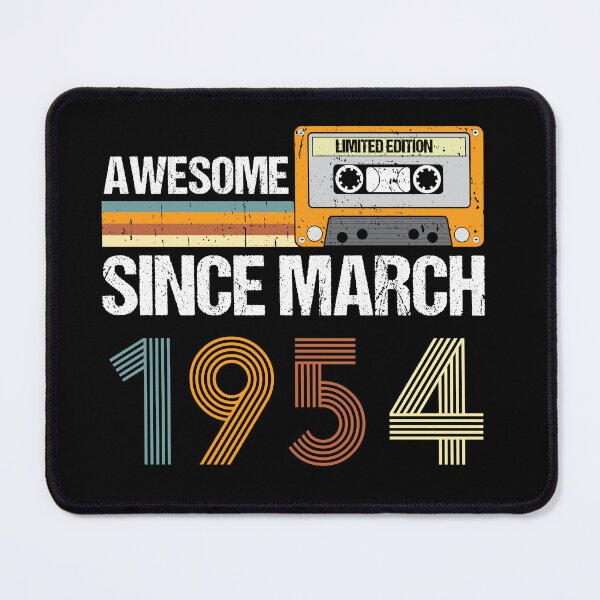 Item preview, Awesome Since March 1954 | 69th Birthday Gifts | 69 Years Old Gifts designed and sold by AMINE  ★★★★★.