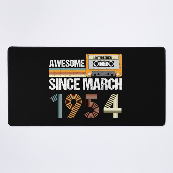 Item preview, Awesome Since March 1954 | 69th Birthday Gifts | 69 Years Old Gifts designed and sold by AMINE  ★★★★★.