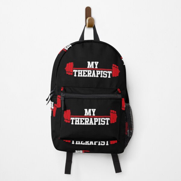 Item preview, My Therapist Funny Barbell Weight Lifting Gym Quote designed and sold by GeorgiHeyward.
