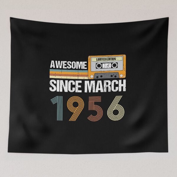 Item preview, Awesome Since March 1956 | 67th Birthday Gifts | 67 Years Old Gifts designed and sold by AMINE  ★★★★★.