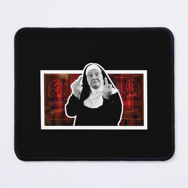 Item preview, Evil Nun Making Rude Gesture Digital Art designed and sold by Gogmagosh.