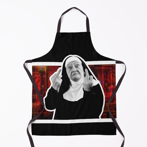 Item preview, Evil Nun Making Rude Gesture Digital Art designed and sold by Gogmagosh.