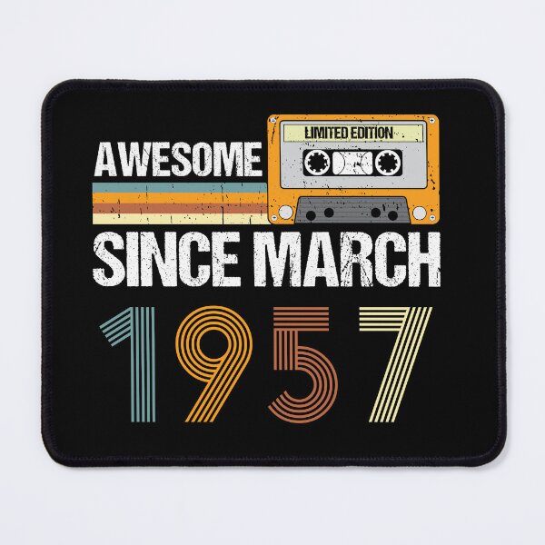 Item preview, Awesome Since March 1957 | 66th Birthday Gifts | 66 Years Old Gifts designed and sold by AMINE  ★★★★★.
