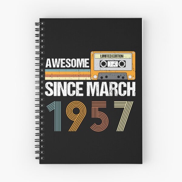 Item preview, Awesome Since March 1957 | 66th Birthday Gifts | 66 Years Old Gifts designed and sold by AMINE  ★★★★★.