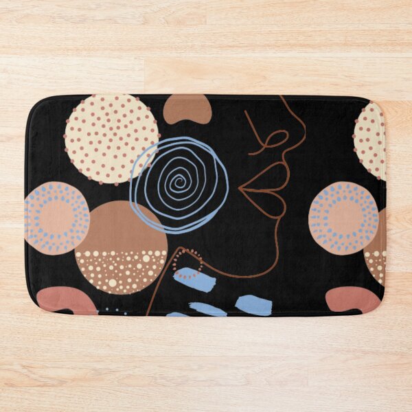 Item preview, crazy faces and circles pattern  designed and sold by aimadbro.