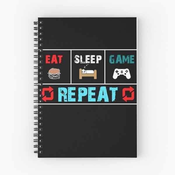 Item preview, Funny Eat Sleep Game Repeat TShirt for Video Games Lovers designed and sold by Easton designer.