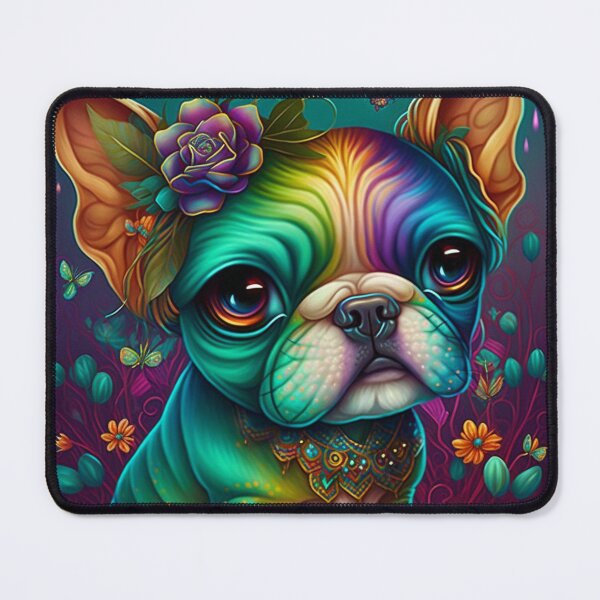 Item preview, Psychedelic bulldog designed and sold by Newtaste-Store.