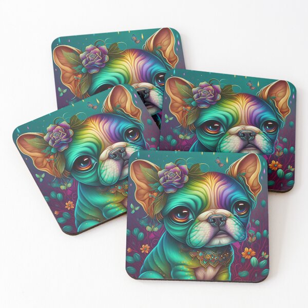 Item preview, Psychedelic bulldog designed and sold by Newtaste-Store.