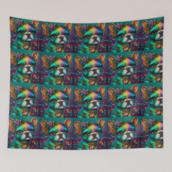 Item preview, Psychedelic bulldog designed and sold by Newtaste-Store.