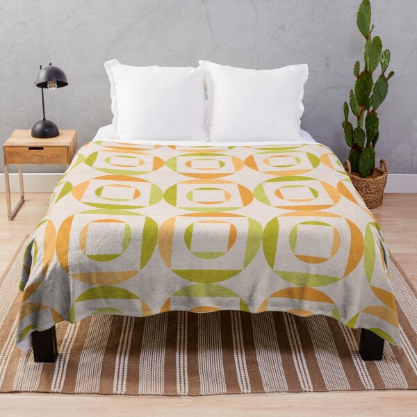 Item preview, Geometric Shapes Green Orange designed and sold by FAROSSTUDIO.