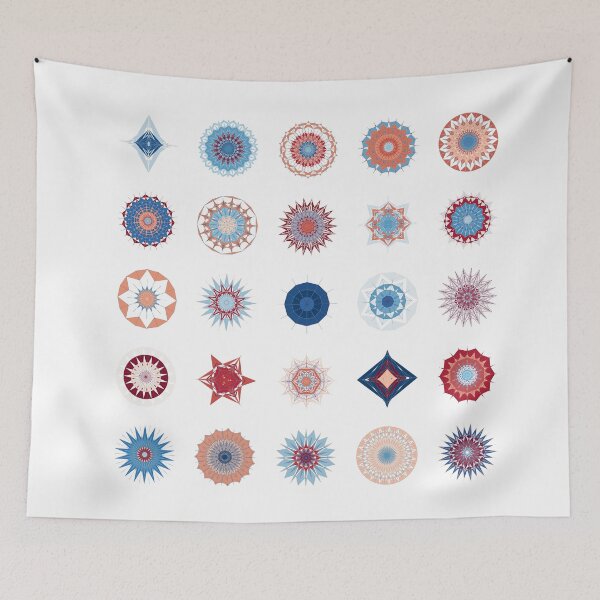 Item preview, patrón abstracto geométrico mandala designed and sold by Pixel4Art.