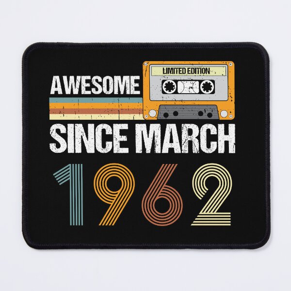 Item preview, Awesome Since March 1962 | 61th Birthday Gifts | 61 Years Old Gifts designed and sold by AMINE ★★★★★.