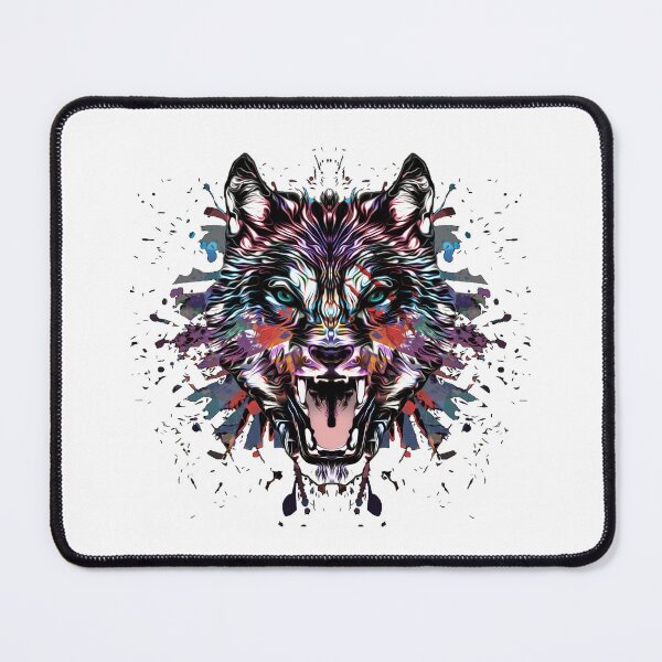 Item preview, Painted growling wolf designed and sold by Zip-Zup.
