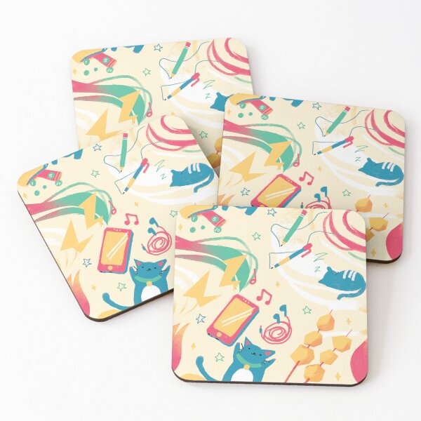 Item preview, cute vibrant doodle pattern designed and sold by ado-mi.