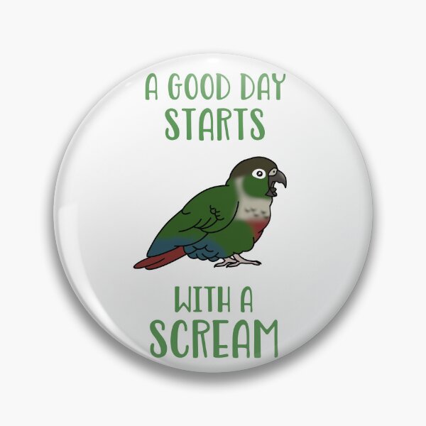 Item preview, A good day start with a Scream Green cheeked conure designed and sold by FandomizedRose.