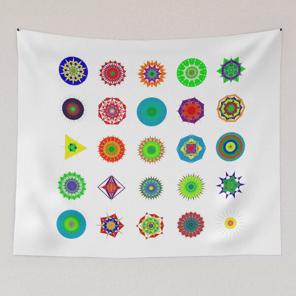 Item preview, patrón abstracto geométrico mandala designed and sold by Pixel4Art.
