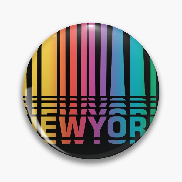 Item preview, New York Typography Rainbow Gradient typographic poster design t shirt print vector designed and sold by srissdesigns.