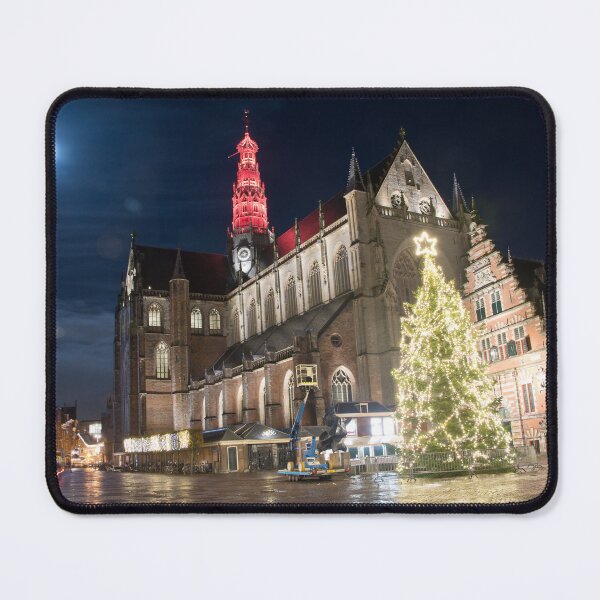 Item preview, Haarlem Night - Christmas at the St Bavo Church designed and sold by RichardGibb.