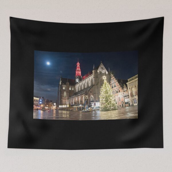 Item preview, Haarlem Night - Christmas at the St Bavo Church designed and sold by RichardGibb.