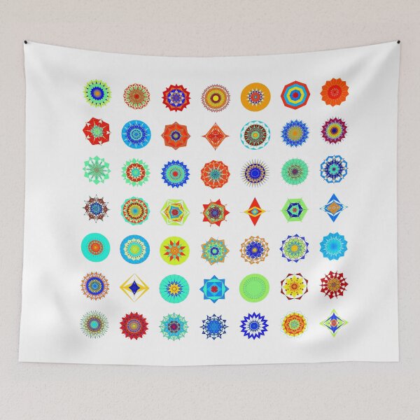 Item preview, patrón abstracto geométrico mandala designed and sold by Pixel4Art.