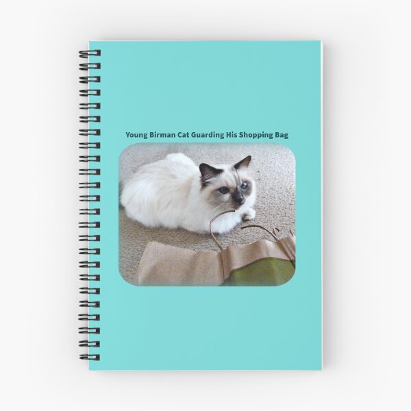 Item preview, Birman Cat Guarding His Ambush Bag designed and sold by TechLaughs.