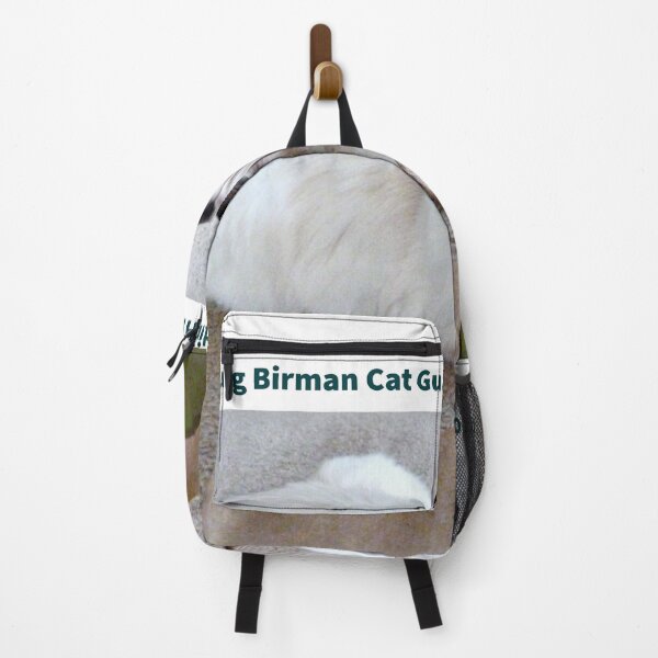 Item preview, Birman Cat Guarding His Ambush Bag designed and sold by TechLaughs.