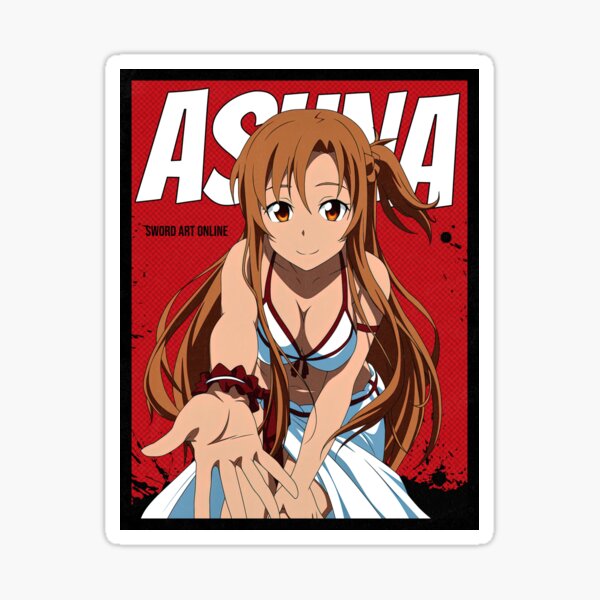 Sword Art Online - Anime- Asuna Yuuki d. Bikini Sun Fun Sticker Vinyl Decal  SAO